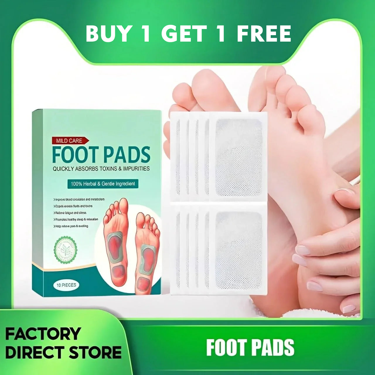 🌿 Ginger Herbal Foot Patch