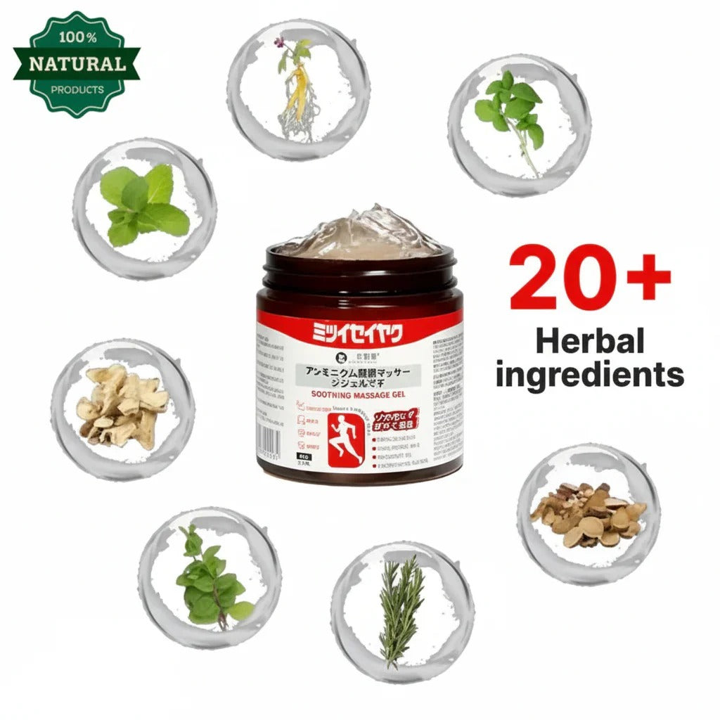 Japanese Herbal Massage Gel – Refresh & Relax Anytime (Buy 1 Get 1 Free)